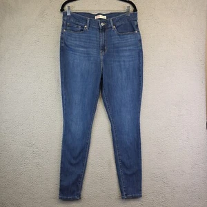 Levis Jeans 16M High Rise Skinny Curvy Medium Wash Stretch Denim Sculpting - Picture 1 of 13