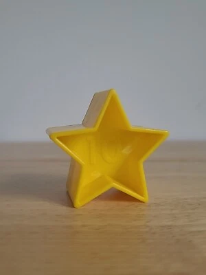 Tupperware TupperToy Shape-O-Ball Sorter Yellow Star Replacement Parts Shape #10 - Image 1 of 4