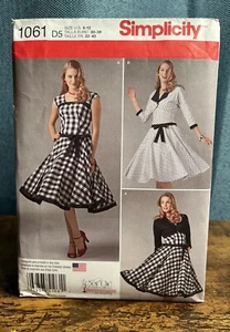 Uncut Simplicity Pattern #1061 - Vintage Fancy Dress and Lined Jacket Sizes 4-12 - Picture 1 of 4
