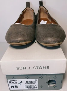 Sun Stone Women’s Lucia Flats Color Taupe Size 10M (10013287200) - Picture 1 of 5