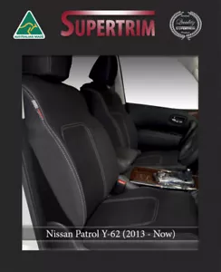 FRONT Seat Covers Fit Nissan Patrol Y62 Premium Neoprene Waterproof - Bild 1 von 10