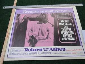 Póster de la película Return From The Ashes 1965 22x28 ~ 65/352 ~ Maximilian Schell - Imagen 1 de 4