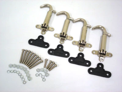  Защелки капота 1928 1929 Ford модель A нержавеющая сталь + бонусные установочные винты и колодки - Изображение 1 из 4