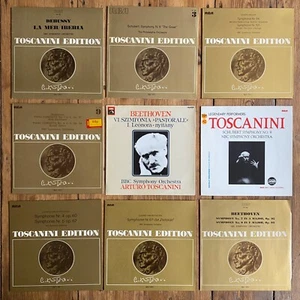 TOSCANINI HAYDN SCHUBERT DEBUSSY BEETHOVEN 9x LP SCHALLPLATTE KLASSIK SAMMLUNG - Picture 1 of 23