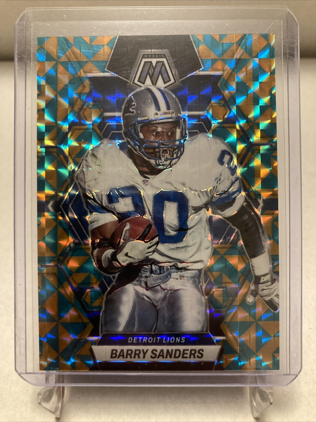 Barry Sanders 2023 Mosaic #190 TESSELLATION PRIZM SP SSP 05/15 - CASE HIT !