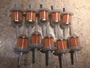 Paquete de 10 filtros de combustible de gas de 1/4" cortacésped John Deere AM116304 GY20709 - Imagen 1 de 1