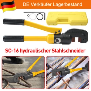 8 Ton Hydraulischer Schneider 4-16mm Bolzenschneider Stahlschneider Tragbar - Bild 1 von 9
