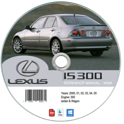 Lexus Is300 (2000-2005)  manuale officina su Cd - Immagine 1 di 3