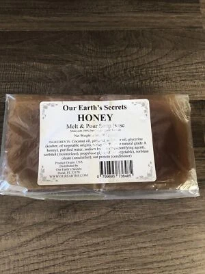 Honey - 2 Pound Melt and Pour Soap Base - Our Earth's Secrets - Image 1 of 2