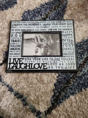 marco de fotos 4x6 Live Laugh Love Foto 1 de 4