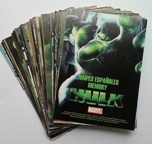 Incredible Hulk Eric Bana 2003 Marvel movie - 40 playing cards deck Argentina ed