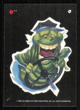 1989 Topps Ghostbusters II Stickers #1 Slimer Driving Bus
