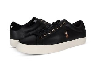 Polo Ralph Lauren Longwood Men's Leather Sneakers in Black 816785024001