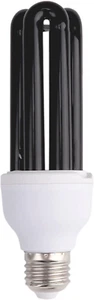 Lampadina UV Nera E27 40W, Luce Di Wood UVA 365Nm, AC 230V CFL Lampadina a Raggi - Foto 1 di 12
