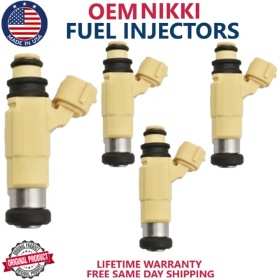 OEM Genuine NIKKI 4x Fuel Injectors Fit For 2001-2005 Chrysler Sebring 2.7L V6 - Image 1 of 3