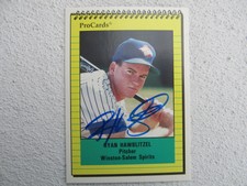 Cubs Ryan Hawblitzel Signed Autographed 1991 Winston-Salem Spirits Mint