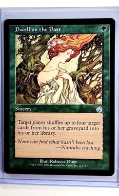 2002 MTG Magic the Gathering Torment TOR #124 Dwell on the Past Uncommon Green - Image 1 of 3