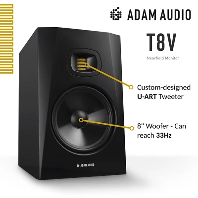 Adam Audio T8V 8" Active Studio Monitor (Single) - Image 1 of 4