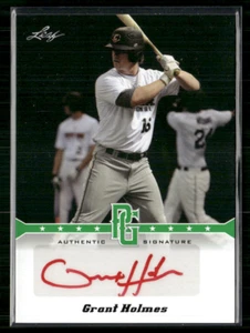 Grant Holmes 2013 Leaf Perfect Game Green Red Ink Auto 3/10 - Picture 1 of 2