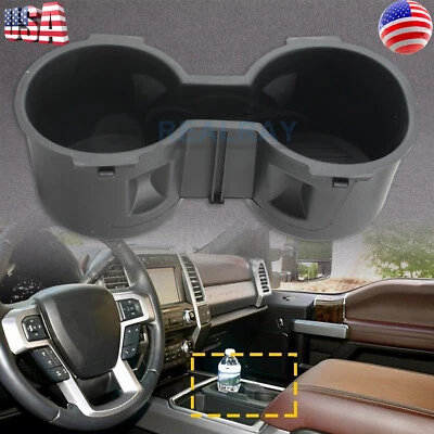 For 2015-2017  Ford F-150 2.7L 3.5L 5.0L Front Cup Holder Insert FL3Z-1513562-AD - Image 1 of 4