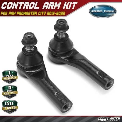 2x Front Driver & Passenger Outer Tie Rod End for Ram ProMaster City 2015-2022 - Image 1 of 4