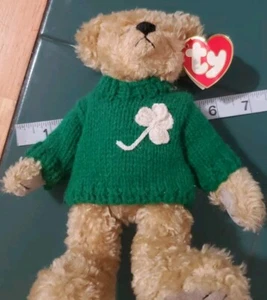 1993 Ty Beanie Baby "Blarney" Retired St. Patrick's Day Bear Has Tags Still - Imagen 1 de 6
