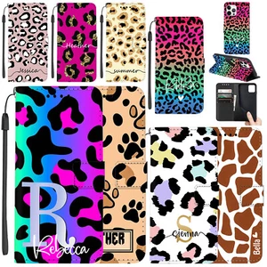 Case For iPhone 16e 15 14 Pro 13 12 Flip Wallet Leather Personalised Print Cover - Picture 1 of 54