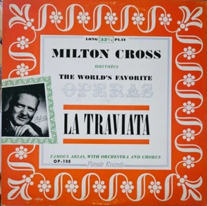 Milton Cross La Traviata LP Red Vinyl Opera Classical, Stage & Screen - Imagen 1 de 3