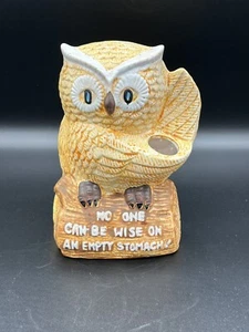 Enesco Kitchen Utensil Holder “Wise Empty Stomach” Ceramic VINTAGE - Picture 1 of 5