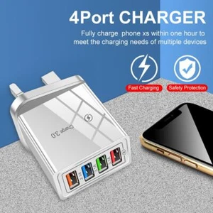Adattatore da muro per caricabatterie per telefoni cellulari con ricarica USB po - Bild 1 von 6