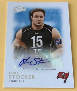 Tarjeta de autógrafo Topps Football Luke Stocker 2011 - Imagen 1 de 2