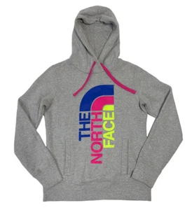 Felpa con cappuccio pullover The North Face donna piccolo logo TriVert grigio usata in ottime condizioni - Foto 1 di 5