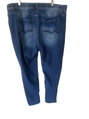 Jeans Angels azul lavagem média 22W PLUS casual jeans feminino - Imagem 1 de 4