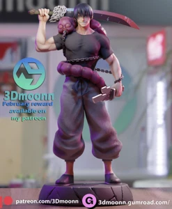 Toji Fushiguru Jujustu Kaisen Resin Scale Modellbausatz unbemalt 3D Druck - Bild 1 von 5