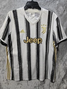 Adidas Juventus JEEP White Black Gold Football Jersey Soccer Shirt Size 2XL EUC - Picture 1 of 11
