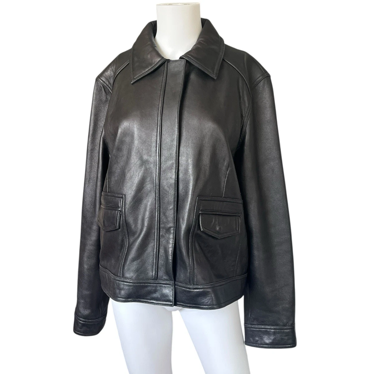 ジャケット・アウター 00s archive NICOLE real leather jacket Nicole Miller Coats, Jackets & Vests Leather Outer Shell for