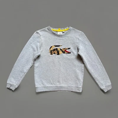 Lacoste | Sudadera Nat Geo Juvenil Gris Logo Caimán Niños National Geographic  Foto 1 de 4