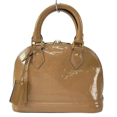 Louis Vuitton Vernis Alma BB Rosa Terciopelo M91585 Patente Rango B Foto 1 de 4