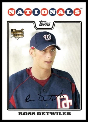2008 Topps #92 Ross Detwiler RC Washington Nationals NM+ - Image 1 of 2