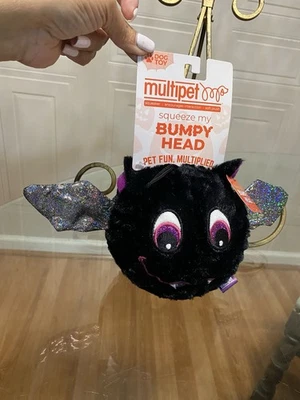 Multi-pet FALL/HALLOWEEN BUMPY HEADC"  BALL 4.5” Dog Toy With Squeaker. - Image 1 of 3