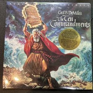 TEN COMMANDMENTS (1956) - Laserdisc 📀 REMASTERED Widescreen NEW SEALED - Picture 1 of 7