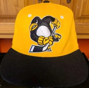 PITTSBURGH PENGUINS Snapback Cap Zephyr The Z Hat NHL OSFM Wool Blend Vintage - Picture 1 of 8