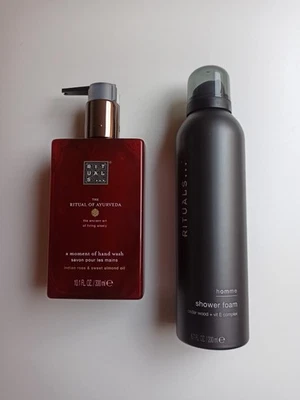 Rituals Hand Wash Ayurveda 300ml Handseife + Shower Foam Homme 200ml Duschschaum - Bild 1 von 4