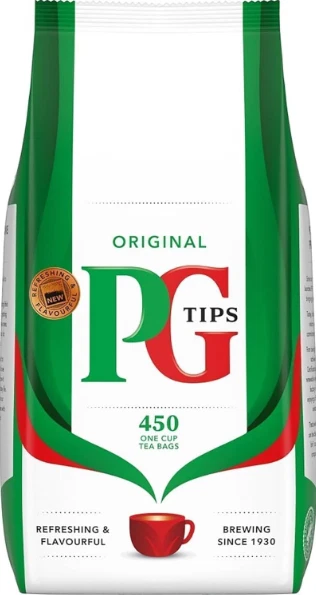 500 оригинальных пирамидальных чайных пакетиков PG Tips британский черный чай импорт из Великобритании - Изображение 1 из 1