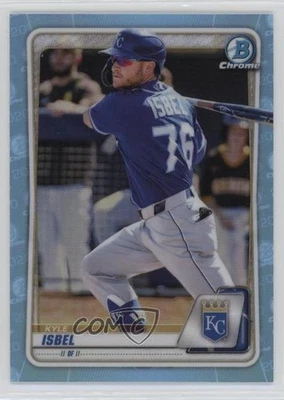 2020 Bowman Draft Chrome Sky Blue Refractor Kyle Isbel #BD-182 - Image 1 of 2