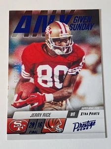 2022 Panini Prestige - Any Given Sunday Jerry Rice #2 Xtra Points Blue /299 - Picture 1 of 2