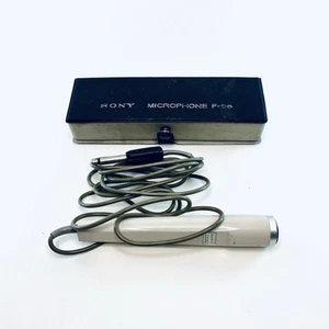 Vintage Sony Dynamic Microphone F-96 w/ Original Snap Case UNTESTED - SHIPS FREE - Picture 1 of 4
