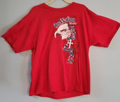 CAMISETA DE ÁGUILA CALVA PATRIÓTICA JESÚS UNA NACIÓN BAJO DIOS TALLA GRANDE Foto 1 de 3