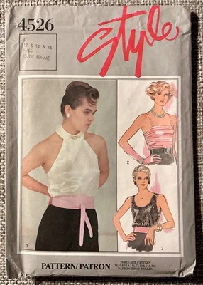 VINTAGE STYLE SEWING PATTERN 4526 for MISSES TOPS ~ SIZES ~ 12-14 & 16 - UNCUT - Image 1 of 3