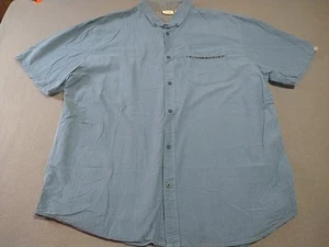 Camisa Vans Hombre XXL Azul Abotonada Manga Corta Patinador Cómoda Trabajo Fecha  - Imagen 1 de 9